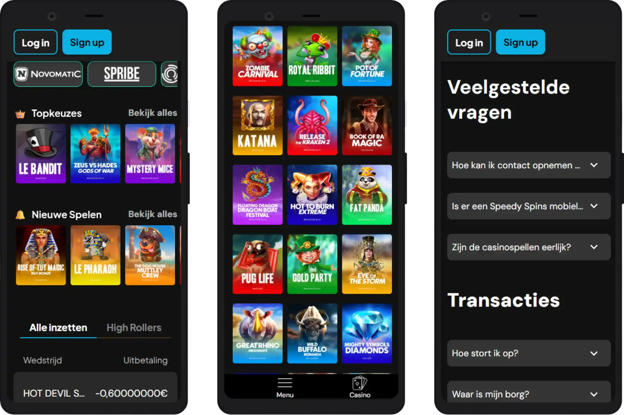 Mobiel casino Speedy Spin – speel overal op telefoon of tablet